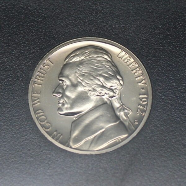 1972 - S Jefferson Nickel coin directly from a 1972 Proof Set!